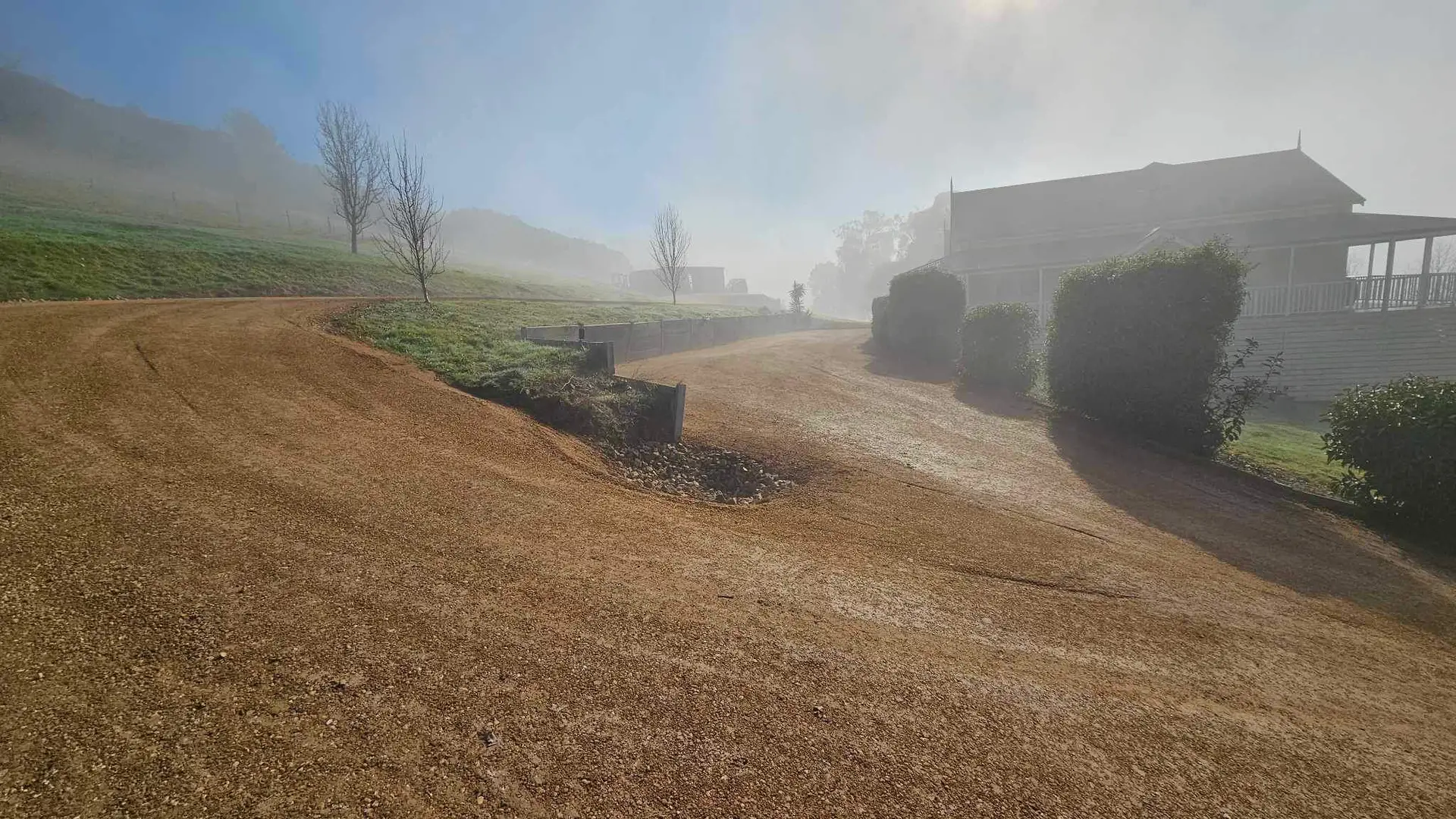 Crushed rock driveway construction Central Victoria