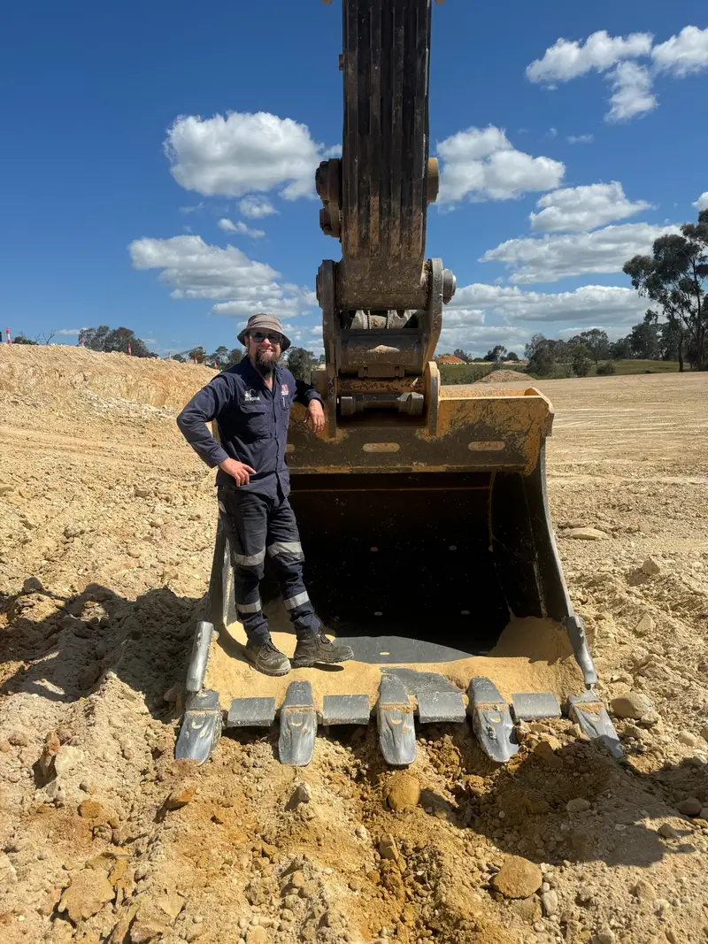 Earthmoving contractors at work in Central Victoria