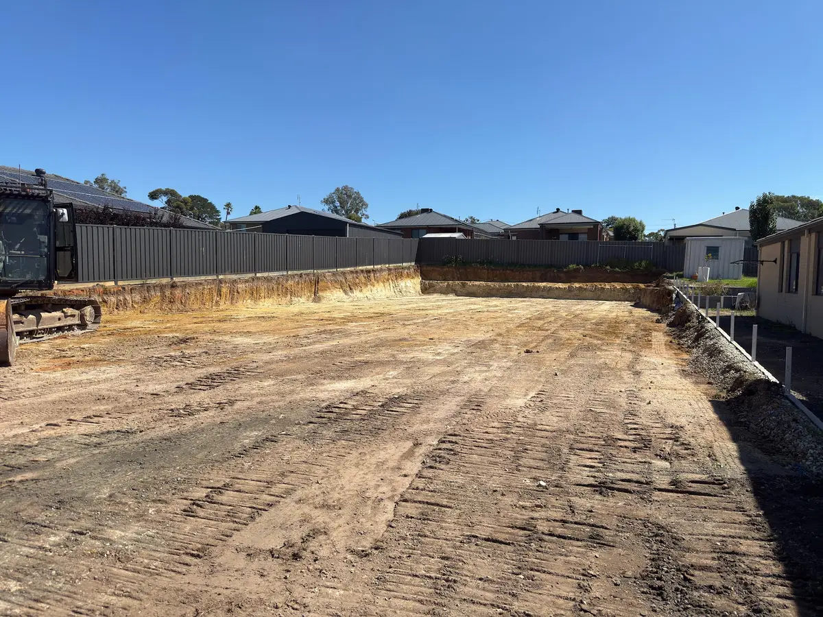 Site cuts and earthworks
