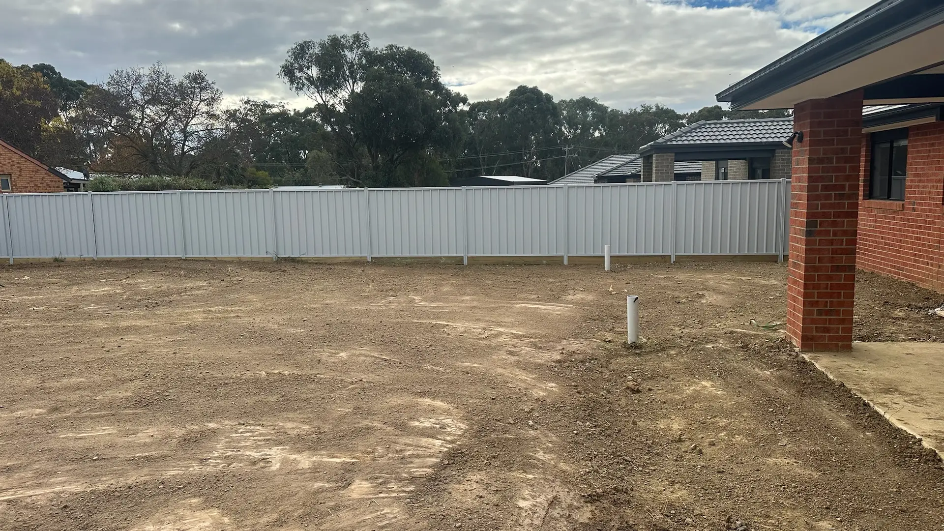 Site cuts and earthworks Central Victoria