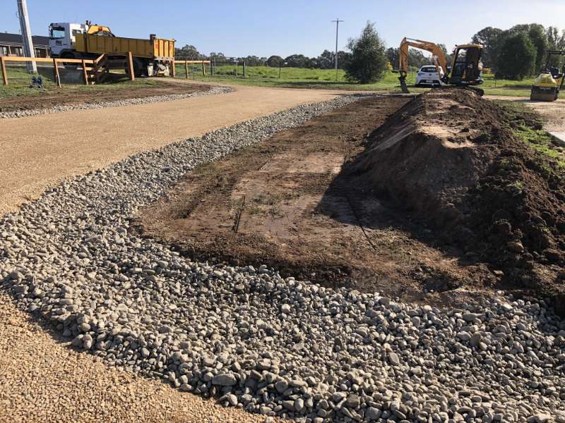 Driveway drainage by your local excavation contractor