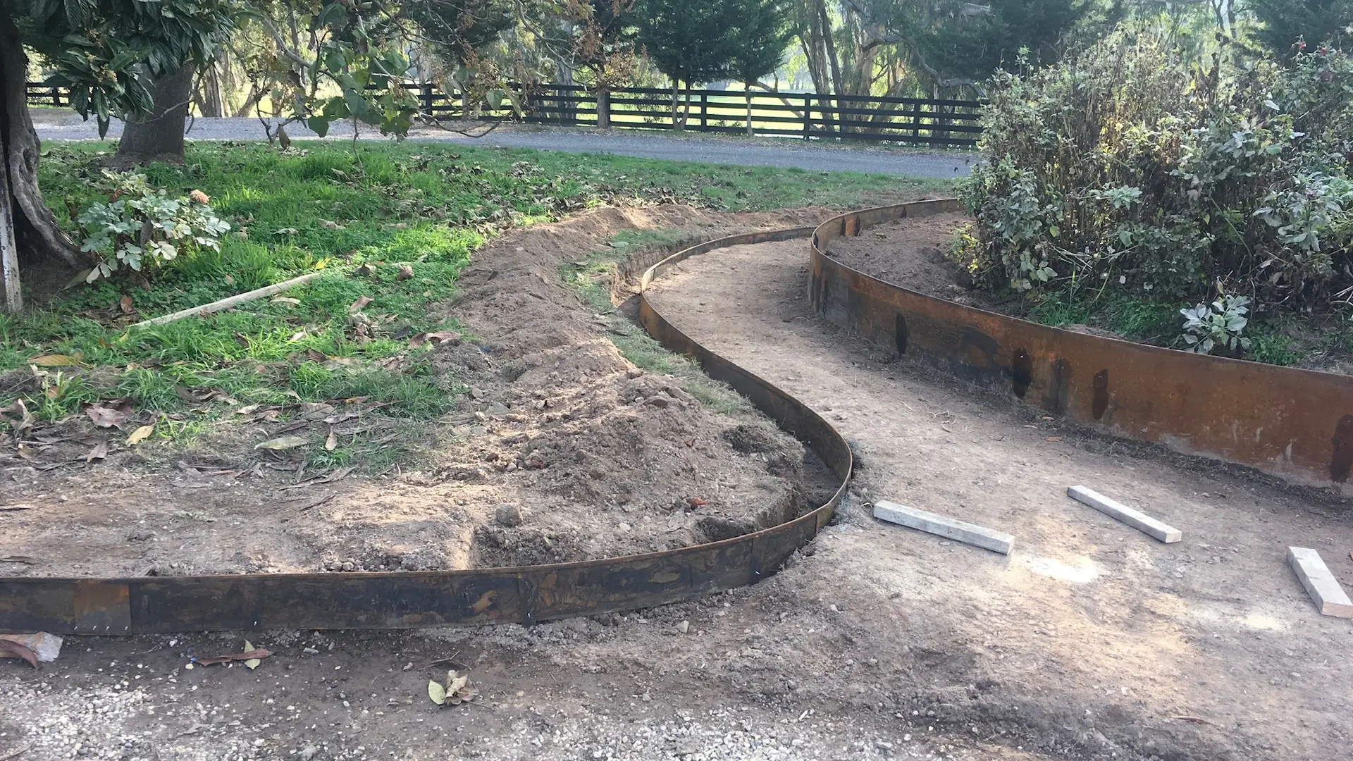Structural landscaping earthworks Central Victoria