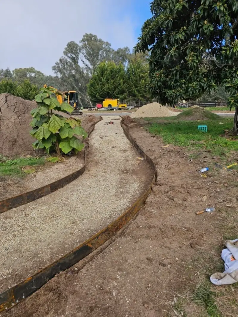 Structural landscaping earthworks Central Victoria