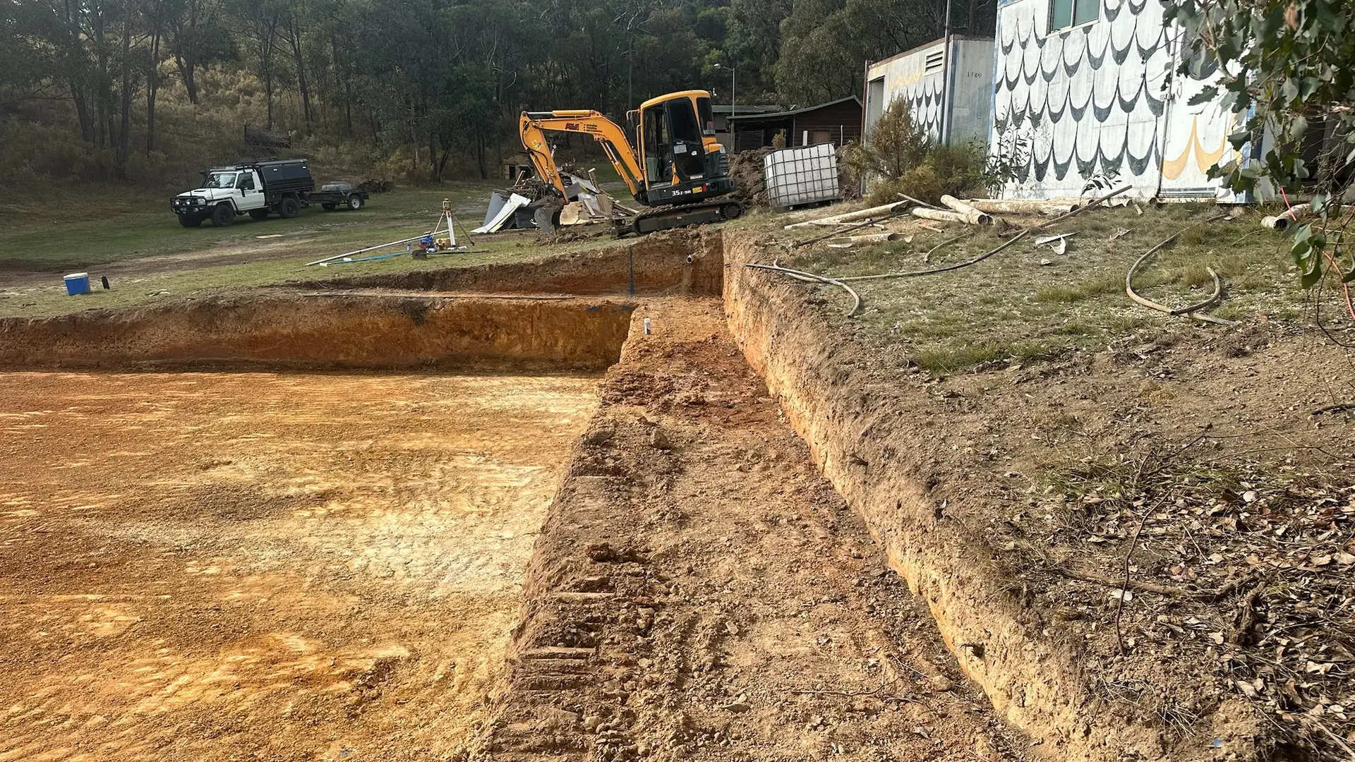 Structural landscaping earthworks Central Victoria